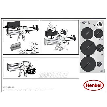 EQ HD 14 400ml 2K Manual Disp -  ручной пистолет для нанесения 2К клеев 200/400/490 мл